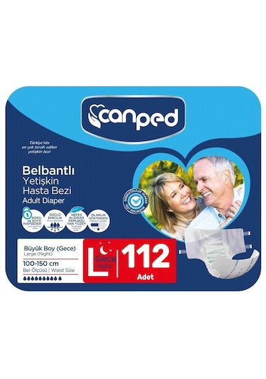 Canped Belbantlı Yetişkin Hasta Bezi Gece L 112'li