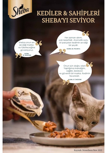 Sheba Sığırlı Yetişkin Kedi Maması 12 x 85 G