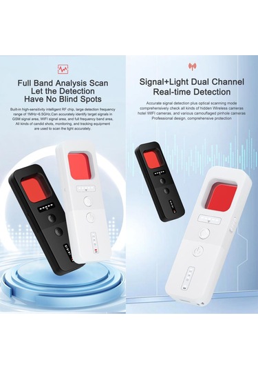 Maiyame Dedektörleri Böcek Dedektörü 5 Seviye Ayarlanabilir Hassasiyet Taşınabil Ev Kamerası