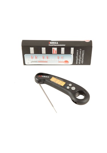 Profesyonel Su Geçirmez Hızlı Sıcaklık Ölçer Gıda Termometresi Siyah