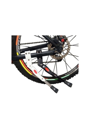 Pazly Yüksek Kaliteli Siyah Alüminyum Mtb Kickstand, Dağ Bisikleti Yan Destek Standı, 24-28 İnç Uyumlu, Reflektörlu Siyah