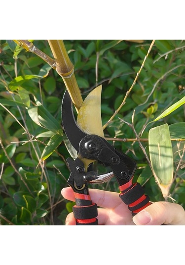 Xuweiwei Kırmızı 1 Adet Ultra Keskin Bahçe Makası - Ergonomik Ve Emniyetli