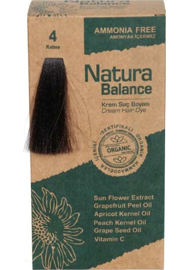 Natura Balance Saç Boyası 4 Kahve