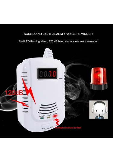 Anjiexun Gaz Kaçak Dedektörü Analizörü Karbon Monoksit Sensörü, Ab Fişi