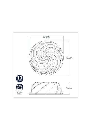 Nordicware Heritage Kek Kalıbı - 10 Cup