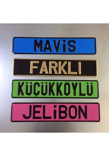 Dekor Plaka,Sari Plaka,Isimli Plaka,Plakalik,Isme Özel Plakalik 135612902