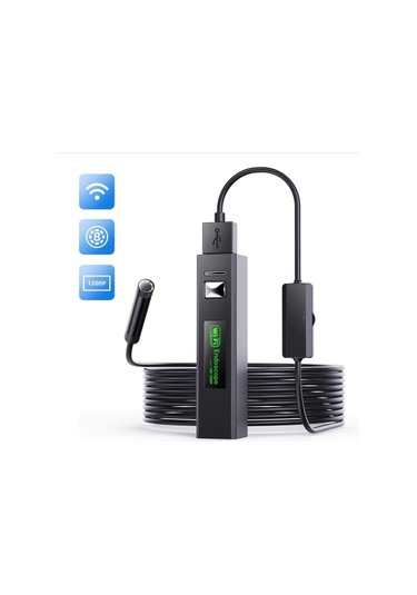 Dahili Wifi Tamirci Kamerası Sert Kablo 10mt Hd Tüm Telefonlara Uyumlu-118315