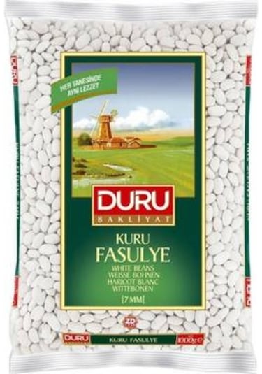 Duru Bakliyat Kuru Fasulye 7 MM 1 KG