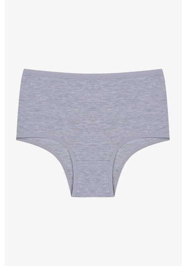 Kadın 5'li Likralı Ekstra Yüksek Bel Külot Ko5305ktl Gri Melanj