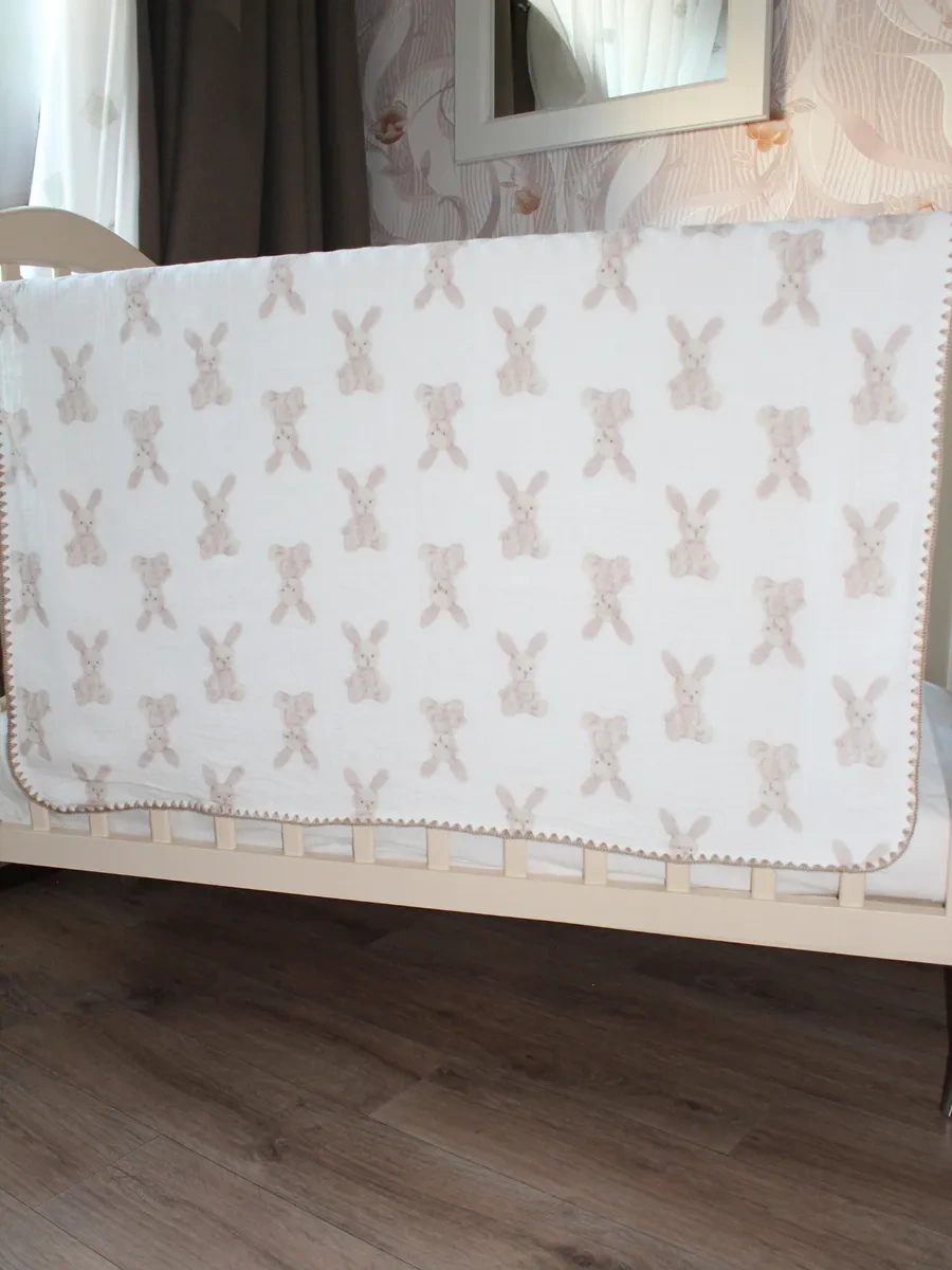 Hannydi Yenidoğanlar İçin Muslin Battaniye, Doğum Yaşı Küçük Bebek Arabası İçin Taburcu Götürücü 323370301 Beyaz