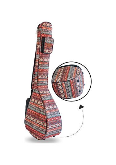 Profesyonel Gigbag Uzun Bağlama Saz Kılıfı Otantik
