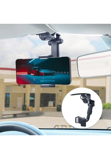 Muduan Zy02d Araba Klip Güneşlik Cep Telefonu Tutucu Abs Evrensel Cep Telefonu Montaj Braketi Siyah Yok Havalandırma Vx4ıy3