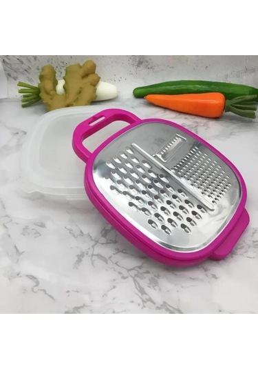 3'ü 1 Arada Plastik Manuel Sebze Doğrayıcı Dilimleyici Peynir Havuç Rendeleyici Patates Rendeleyici Patates Kızartması Kesici Mutfak Meyve Aksesuarları Turuncu