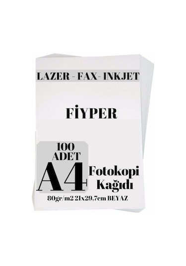 A4 Fotokopi Kağıdı 80Gr - 100'Lü