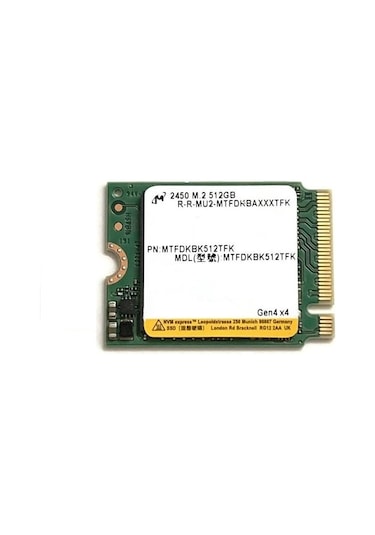 Mıcron Mtfdkbk512qfm 512gb 2230 M.2 Nvme Ssd Kutusuz