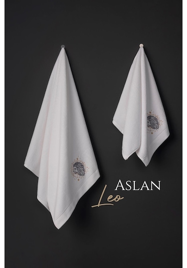 Varol %100 Microcotton Üst Kalite Havlu Seti Burç Nakışlı Aslan-standart Aslan Diğer