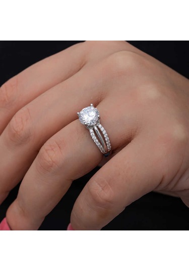 Stillove Gümüş Tek Taş Kadın Yüzük T8590 Gümüş