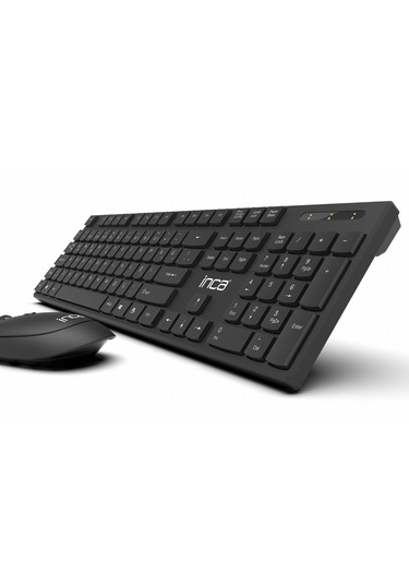 Inca Iws-537 Wireless Slim Design Soft Touch Q Keyboard&mouse Se