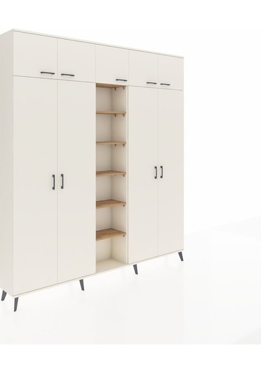 Arges Dolap 18 Raflı 9 Kapaklı 220x30x243 Aytaşı-aytaşı/çam Aytası/atlas Çam