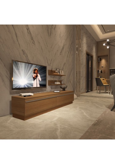 Decoraktiv Eko 4b Mdf Std Tv Ünitesi Tv Sehpası Ceviz
