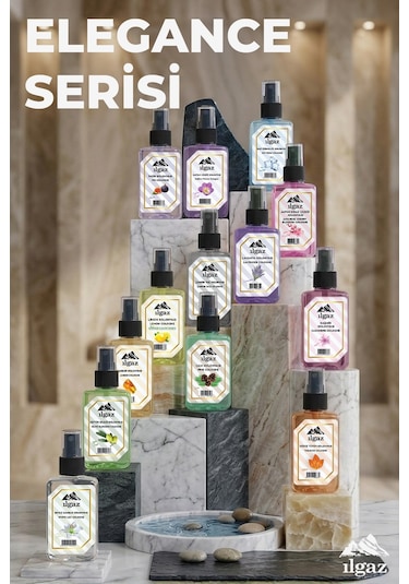 Kaşmir Sprey Kolonya Cep Boy Elegance Series 4'lü Eko Paket - 4x50 Ml