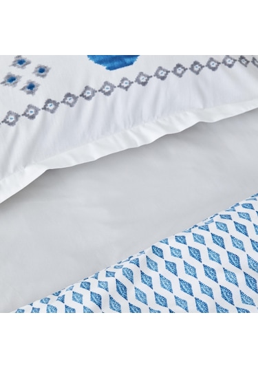 Karaca Home Neos Pamuk Çift Kişilik Nevresim Takımı Mavi