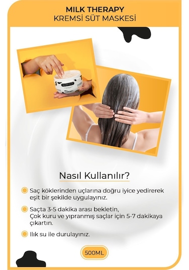 Milk Therapy Saç Maskesi 500 Ml - Besleyici, Koruyucu Etki
