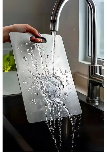 Perotti 90194 Cutmate Çelik Mutfak Kesme Tahtası 1302090194 Gri