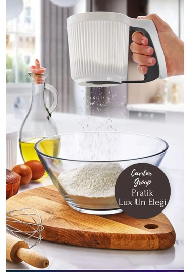 Pratik Çok Amaçlı Un Eleği Plastik Mandallı Un-pudra Şekeri Eleği Diğer