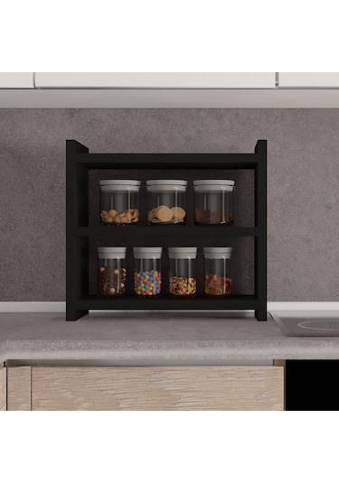 Moonlife Moonlife Mutfak Rafı Siyah