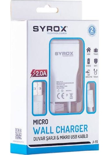 Casper Vıa E3 Syrox J15 2.0A Micro Usb Şarj Aleti
