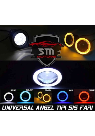 Angel Sis Farı Universal 76mm Mercekli (2 Adet) Mavi