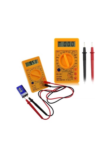 Dijital Multimetre Led Ekranlı Avometre Mini Ölçü Aleti - Universal
