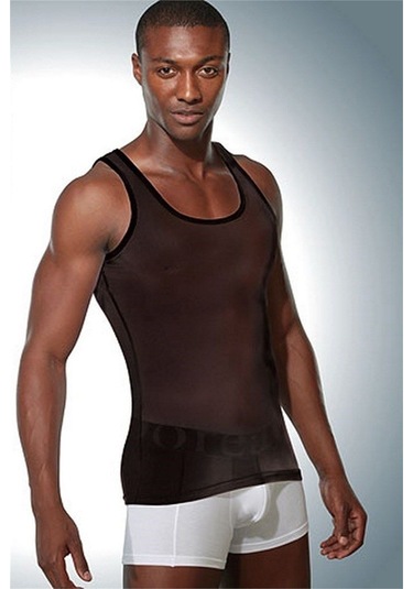 Doreanse Transparan Erkek Atlet 2310 Beyaz