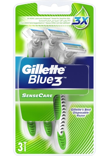 Gillette Blue3 SenseCare Kullan At Tıraş Bıçağı 3'lü