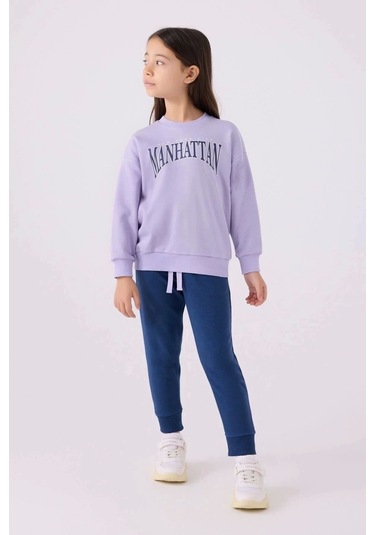 Kız Çocuk Eşofman Takım - Lila Lila