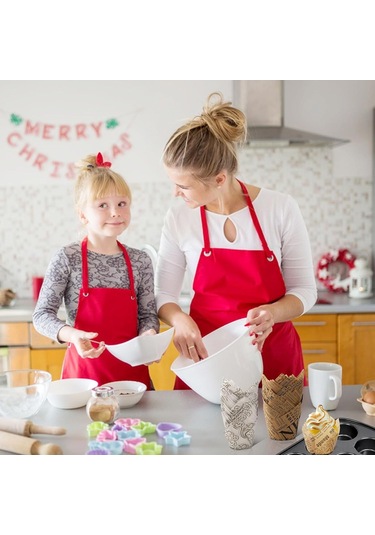 Vkemall 300 Adet Renkli Lale Desenli Cupcake Kasesi - Pasta, Muffin Pişirme Kağıdı - Parti, Düğün, Doğum Günü İçin Çok Renkli