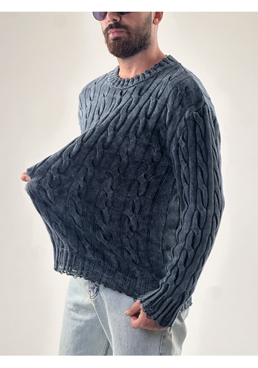 Antrasit Triko Erkek Sweatshirt Coc1013 Antrasit