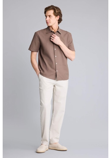 Defacto %100 Pamuk Slim Fit Pantolon D2671ax26smbg74 Bej-bg74