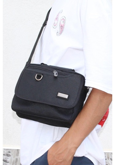 Mergenshoes Svn Sv70 Siyah Polyester Kumaş Erkek El Omuz Çantası Siyah