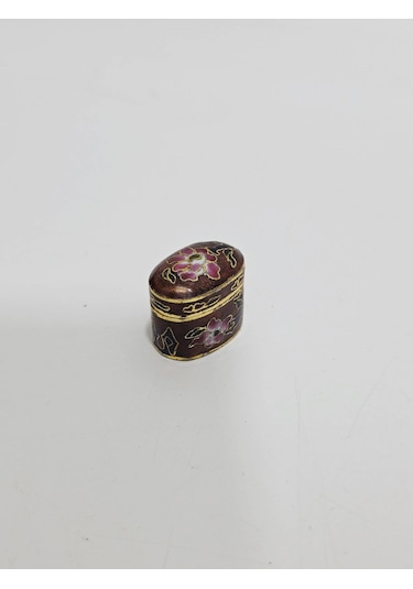 Antika Cloisonne Minyatür Kutu 2,9x2cm 115