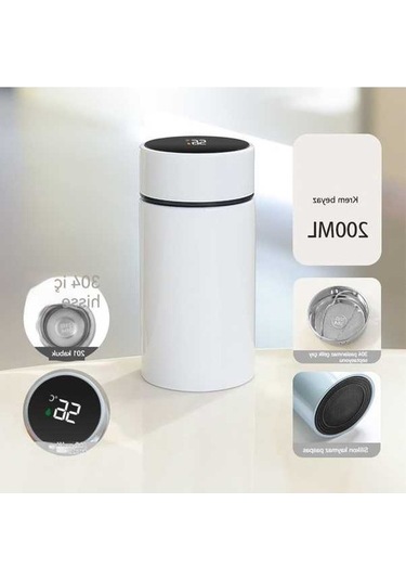 Pazly Termos Jian Fincan Fan Beyaz Beyaz Akıllı Bo Beyaz