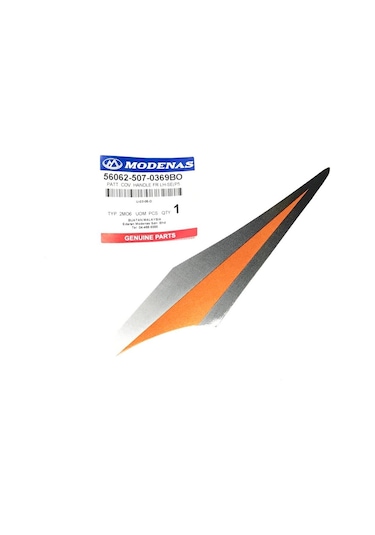 Modenas Gt135 Ön Far Panel Etiketi Turuncu Sol