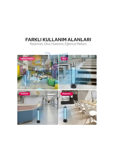 Uvc Dezenfeksiyon Lambası Kumandalı