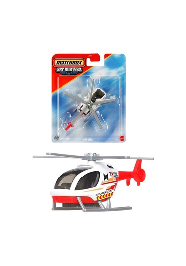 Metal Gövdeli Matchbox Sky Busters Mbx Eheli Metal Oyuncak Helikopter Lisanslı Model Uçağı