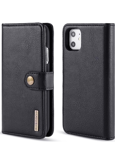 İphone 11 - Huahuı Cüzdan Kılıf/manyetik Kapak - Siyah Siyah Siyah Çok Renkli