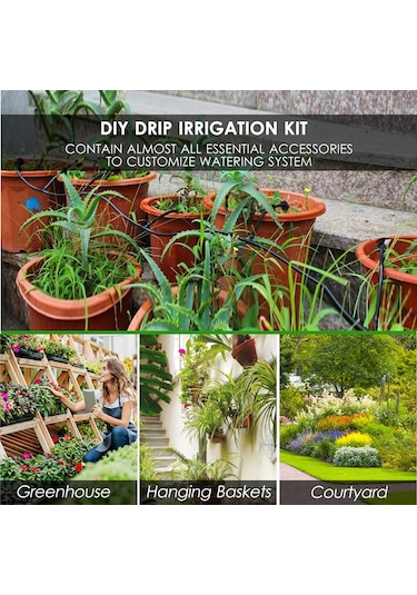 Çok Renkli Bitki Sulama Damla Sulama Kiti Nozullar Ile Diy Sulama