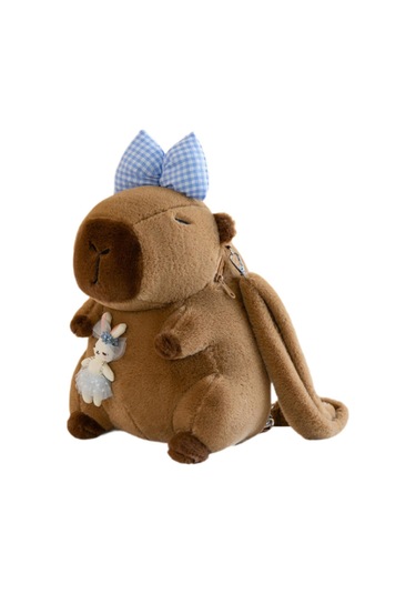 Suntek Capybara Sırt Çantası Günlük Sevimli Omuz Mavi Yay