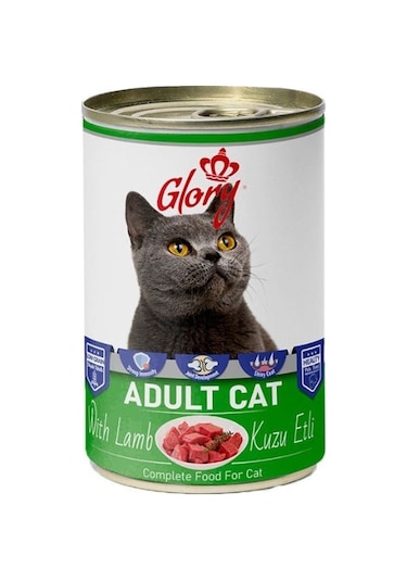 12x400 Gram Glory Parça Etli Karışık Kedi Konservesi
