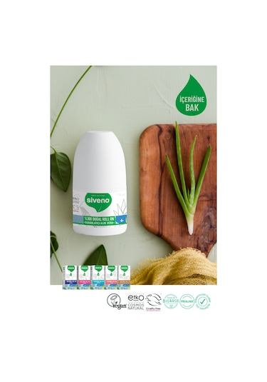 Siveno Aloe Vera İçerikli Vegan Roll-On Deodorant 50 ML